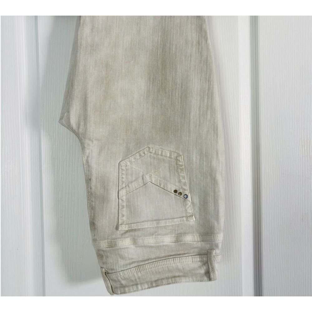 Chico's So Slimming Beige Bootcut Stretch Jeans Women's Size 2 Regular Medium